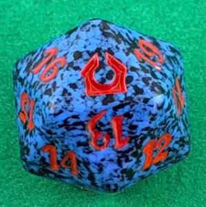 Magic MTG Blue - Spin Down / D20 / Life Counter - Return to Ravnica - Bild 1 von 2