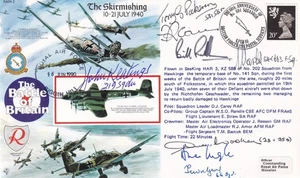RAFA2 Battle of Britain Skirmishing Signed 7 Battle of Britain Pilots, Crew - Picture 1 of 2