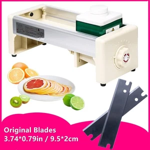 Commercial Fruit Slicer Lemon Slicing Maual Machine 1-10mm Thickness Adjustable - Picture 1 of 11