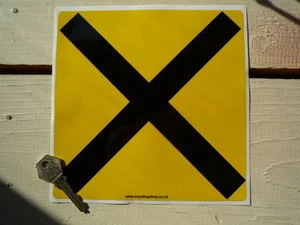 Novice driver cross MSA style Sports Car racing sticker - Picture 1 of 1