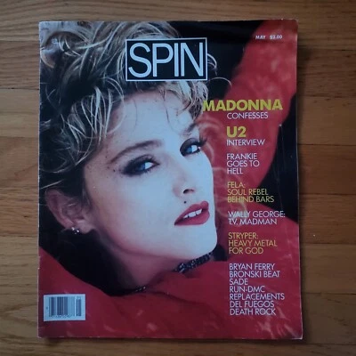 Spin Magazine Madonna U2 Run DMC The Replacements Bryan Ferry Bronski May 1985 - Image 1 of 4