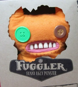 New 9" Fuggler Funny Ugly Monster Orange Button Eyed Eyes Plush Spin Master - Picture 1 of 7