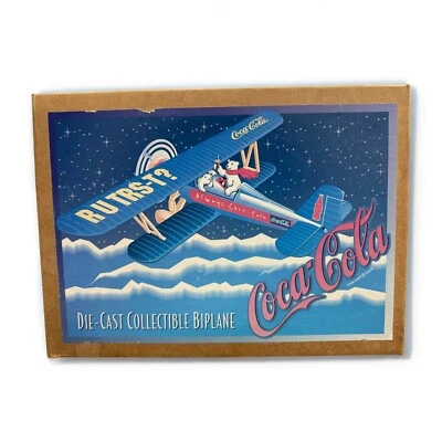 Ertl Coca ColaPolar Bear Die Cast Bi Plane - Brand New - Image 1 of 2