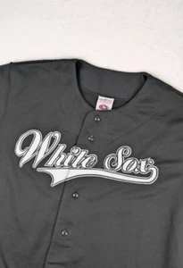 Vintage Chicago White Sox Majestic Trikot Herren Large schwarz MLB Baseball bestickt - Bild 1 von 9