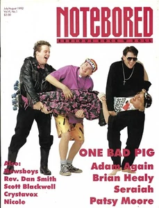 Notebored Magazine - 1992 July/August, Vol VI #1 - One Bad Pig, Adam Again - Picture 1 of 1