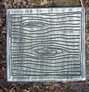 Concrete Log stepping stone mold abs plastic mold 11.5" x 11.5" x 1.25" thick - Picture 1 of 3