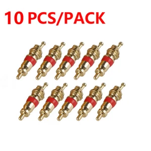 10pcs Pure Copper Shock Valve Cores 30-500 PSI Universal for Motorcycle ATV UTV - Picture 1 of 6