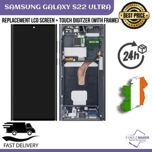 Samsung Galaxy S22 Ultra OLED LCD Screen + Touch Digitizer Display - With Frame - Zdjęcie 1 z 5