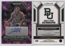 2023-24 Panini Prizm Draft Picks Purple Ice /99 Keyonte George Rookie Auto RC