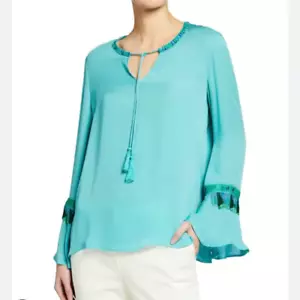 Kobi Halperin Vana Blouse XS in Cool Aqua - Picture 1 of 3