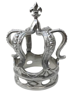 Deko Figur Krone Metall silber König massiv Corona Dekoobjekt Skulptur Statue 3 - Bild 1 von 2