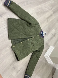 MILITARY Rhombus JACKET Quilted ARMY GREEN by art class KIDS Boy’s Size L (12/14 - Picture 1 of 4