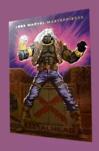1993 SKYBOX MARVEL MASTERPIECES SPECTRA ETCH FOIL METALHEAD #S4 (X-MEN 2099) - Foto 1 di 16