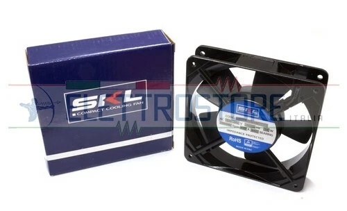 OMNIA VENTILATORE ASSIALE 12x12x26mm su CUSCINETTI 220V 19W 2200-2400rpm