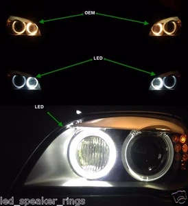 BMW H8 120W CREE LED Angel Eye Halo 750Li 760Li 740Li BMW F01 F02 7-Series  - Picture 1 of 8