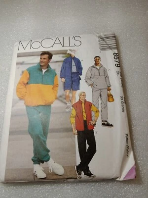 SIZE XXL 50/52 MCCALLS 8579  MENS JACKET VEST TOP PANTS SHORTS *UNCUT/FF - Image 1 of 2