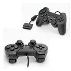 2x Dual Shock Gamepad Joystick Wired Game For Playstation 2 Ps2 Controller