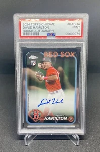 2024 Topps Chrome David Hamilton Rookie Auto PSA 9 - Boston Red Sox - Picture 1 of 2