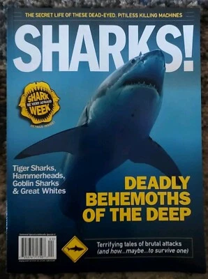 SHARKS ! Shark Week Magazine DEADLY BEHEMOTHS OF THE DEEP - Image 1 of 2