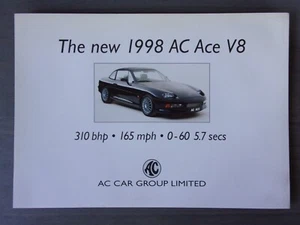Folleto de ventas AC ACE V8 orig 1998 Reino Unido MKT - Imagen 1 de 2