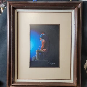 E Joshua Jr 1980 Native American Original Painting - Picture 1 of 7
