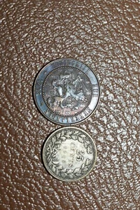 2 NETHERLANDS SILVER + REGULAR COINS, 1906/1903 - Picture 1 of 2