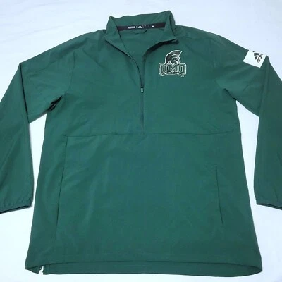 EQUIPO EMITIDO Adidas Mount Olive Trojans Verde 1/4 Cremallera Camisa Chaqueta Hombre MEDIANO M Foto 1 de 4