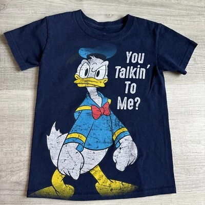 Disney Parks Donald Duck T Shirt XS Youth Boys You Talkin’ To Me? - Image 1 of 4