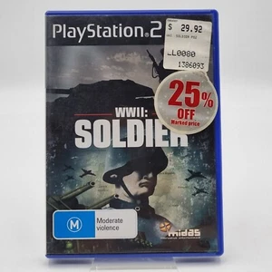 WWII Soldier FPS Sony Playstation 2 PS2 PAL Shooter Game - Picture 1 of 8