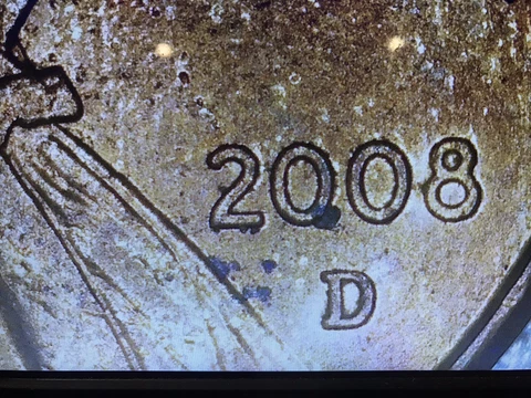 2008 D Penny Error Cover