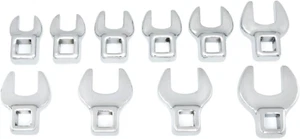 GETRIEBESCHLÜSSEL 10 tlg. 3/8" Antrieb Hahnenfußschlüssel-Set, metrisch - 81909 - Bild 1 von 6