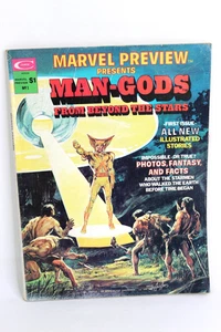 Marvel Preview #1 Man-Gods From Beyond the Stars 1975 Curtis Magazine VG- - Picture 1 of 5