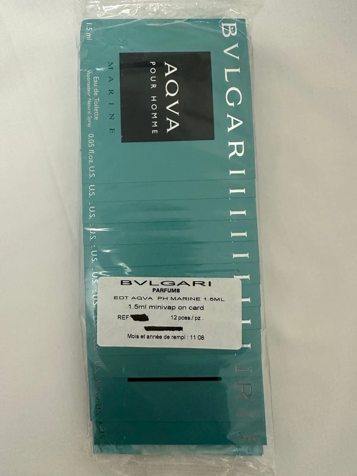 Bvlgari Aqua Marine Amostras 12 Amostras em EDT Selado LEIA A DESCRIÇÃO!!! - Imagem 1 de 1