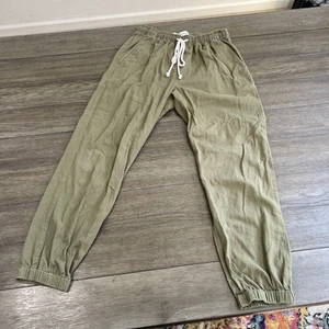 Mollusk California Surf Cotton Twill Olive Green Jogger Size S Unisex Yoga Hike - Picture 1 of 10