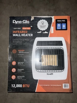 Dyna-Glo 12000 BTU NG Infrared Vent Free Wall Heater - White (IR12NMDG-1) NEW - Image 1 of 4
