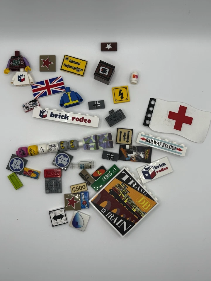 Custom Lego Tile Pack The mini-fig Co Citizen Brick And many others - Image 1 of 4