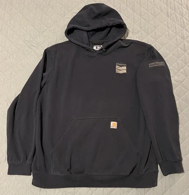 🟦🔥🟦 SUDADERA CON CAPUCHA CARHARTT EXXON RICHMOND REFINERY COMPANY EMITIDA XL Foto 1 de 4