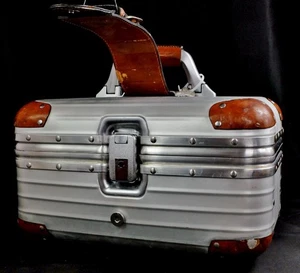 1990s RIMOWA Topas Assima AL Beauty Case 17L Limited-Edition W-Name Turnkey F/S - Picture 1 of 20