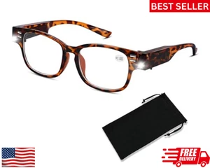 Gafas de Lectura con Luz Lectores LED Brillantes con Luces Lupa Cristal de Lectura - Imagen 1 de 7