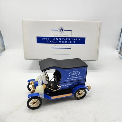 Camión de reparto Franklin modelo T 100 aniversario azul 1/16 completo Foto 1 de 4