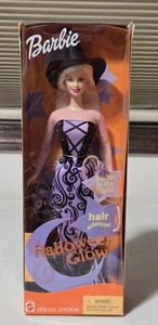 Halloween Glow Barbie Puppe Glow In The Dark Hair Extensions 2002 Neu in OVP - Bild 1 von 11
