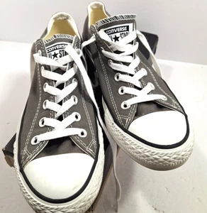 Converse Preowned All Star Chuck Taylor Low Top Charcoal Sneakers Size 6 1/2 M - Picture 1 of 8