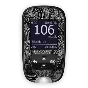 Aufkleber / Accu-Chek Guide Sticker - Black Circles | Diasticker® - Picture 1 of 1