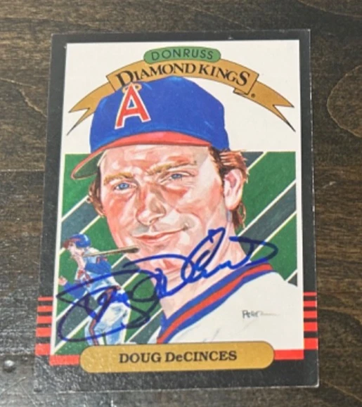 DOUG DECINCES AUTOGRAPHED 1986 DONRUSS ANGELS CARD CALIFORNIA ANGELS - Image 1 of 1