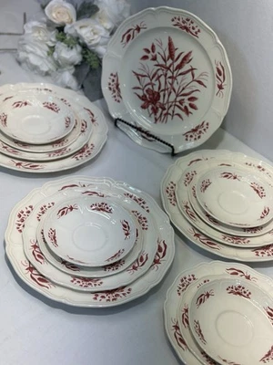 Juego De Colección Wedgwood China Williamsburg Iris Plato De Cena, Ensalada, Postre, Fruta Foto 1 de 4