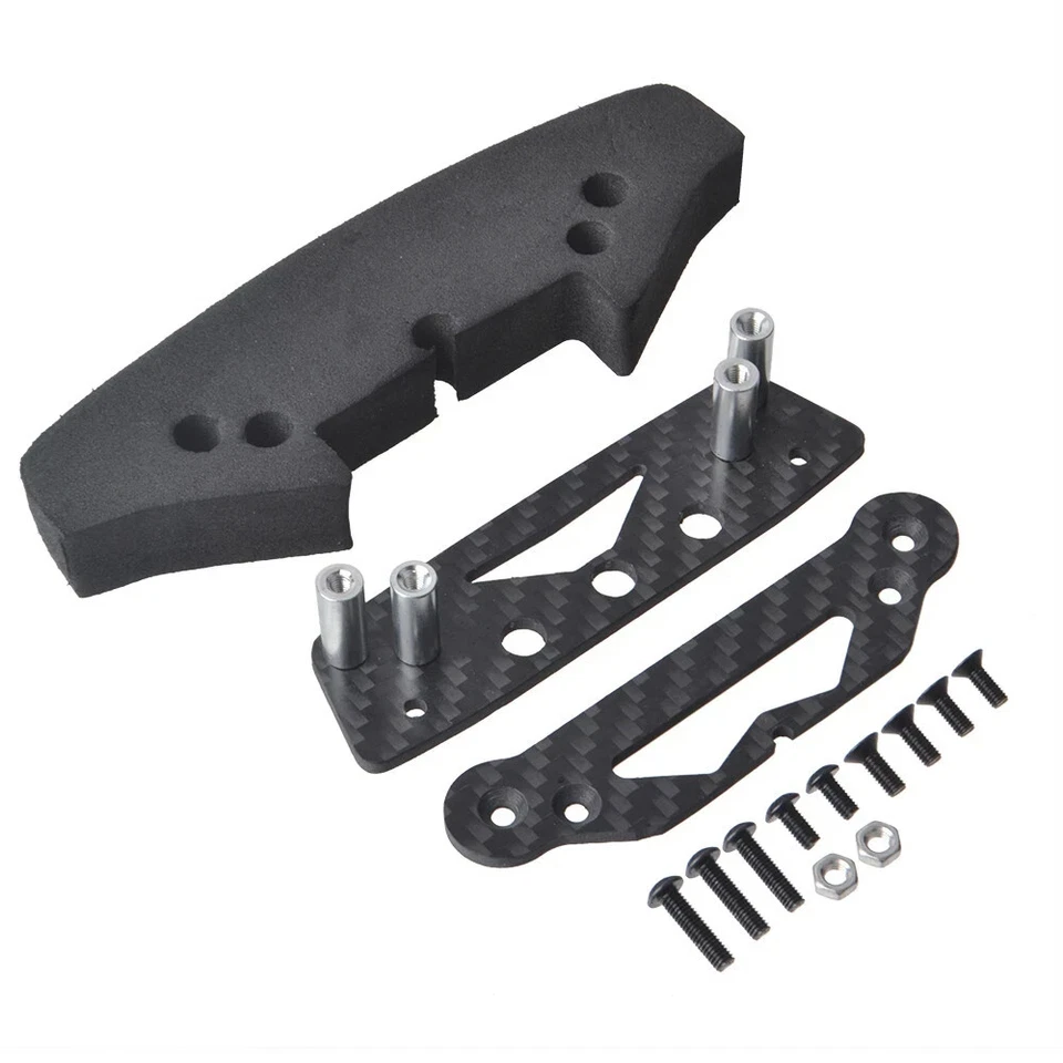 Carbon Front Bumper Kit for Tamiya TA03F Pro TA03FS TA03F Chassis Upgrades - Image 1 of 4