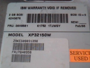 Hard Disk Drive IBM XP32150W 06H8561 SCSI 42H3676 HDD - Picture 1 of 1