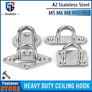 Heavy Duty Swing Hanger Stainless Steel Hammock Hanging Chair Hanging Hook - Picture 1 of 34