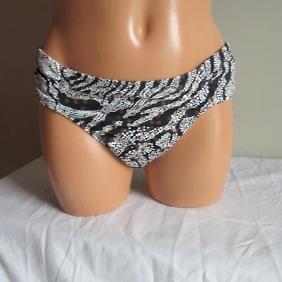 Tommy Bahama Playa Brava Rev Side Fruncido Hipster Fondo de Natación Negro Multi S Nuevo con Etiquetas Foto 1 de 4