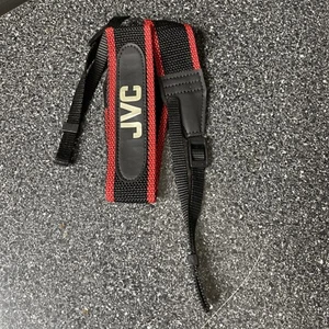 Genuine JVC Shoulder Neck Strap Digital Camera Camcorder Red and Black - Picture 1 of 2